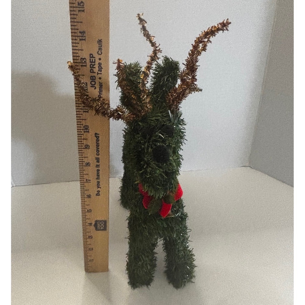 Artificial Grass Reindeer Christmas Decor Holiday Garland Greenery Topiary - Picture 4 of 5